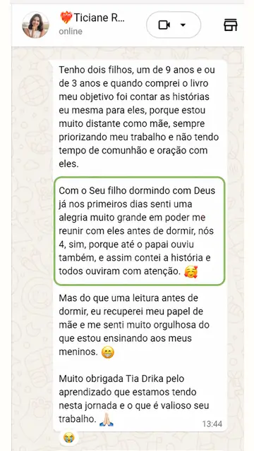 Captura do depoimento de Ticiane R.